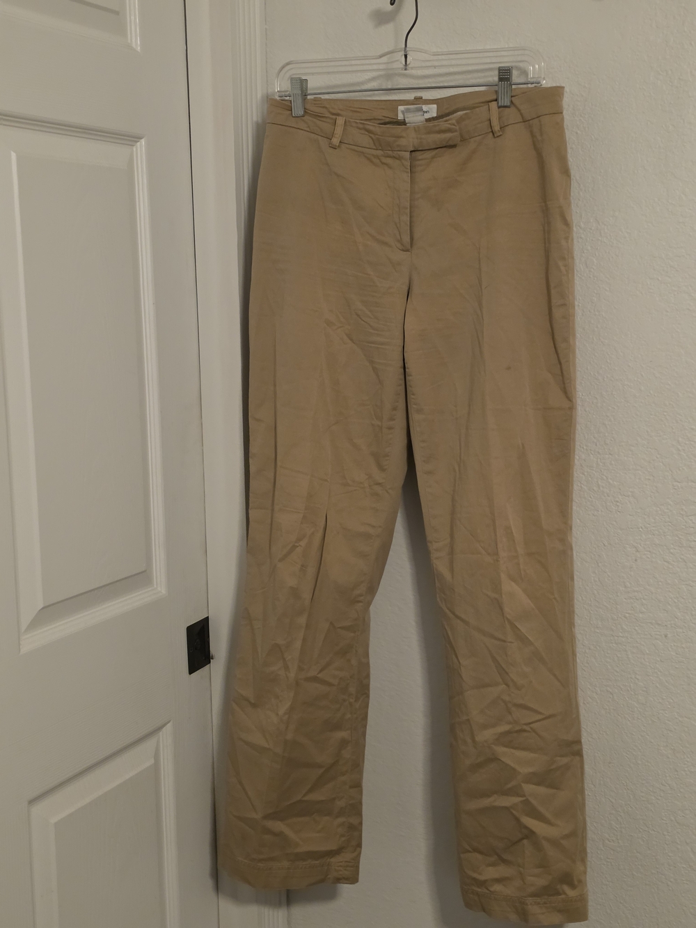 Calvin Klein Women's Khaki Straight-Leg Chinos